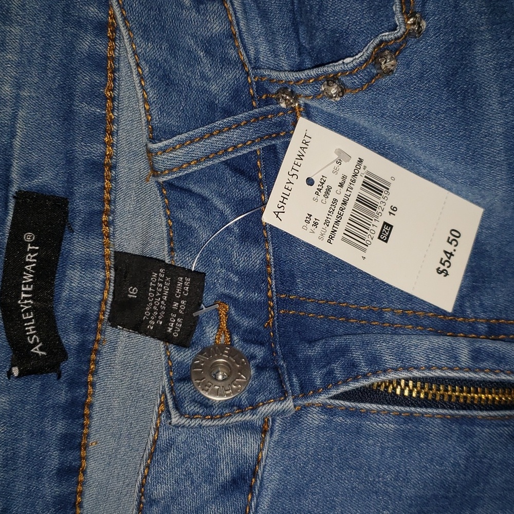 Ashley Stewart denim skirt size 16 - Picture 6 of 6